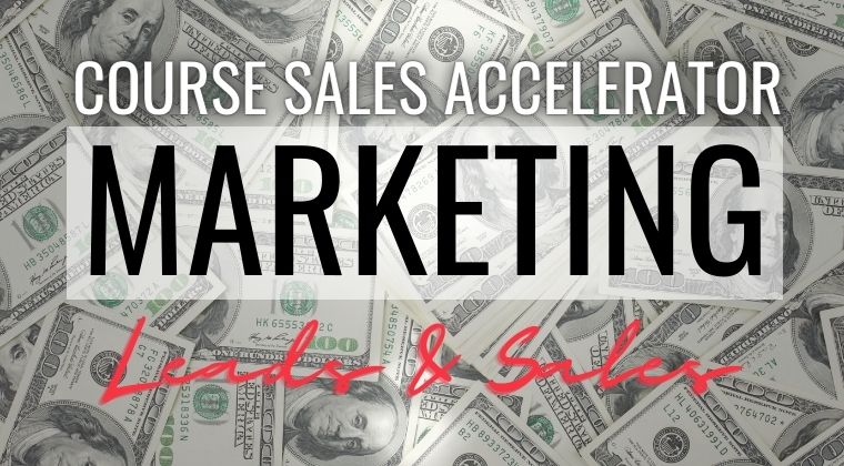 ONLINE COURSE marketing sales accelerator
