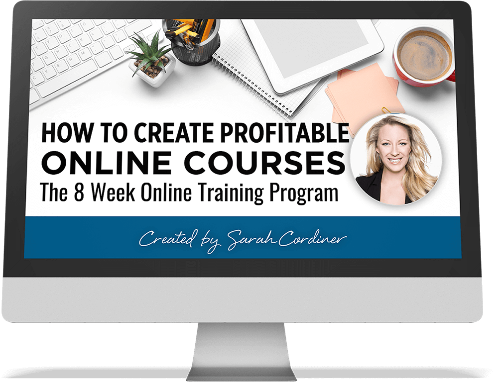 sarah cordiner how to create profitable online courses course - black friday special offer