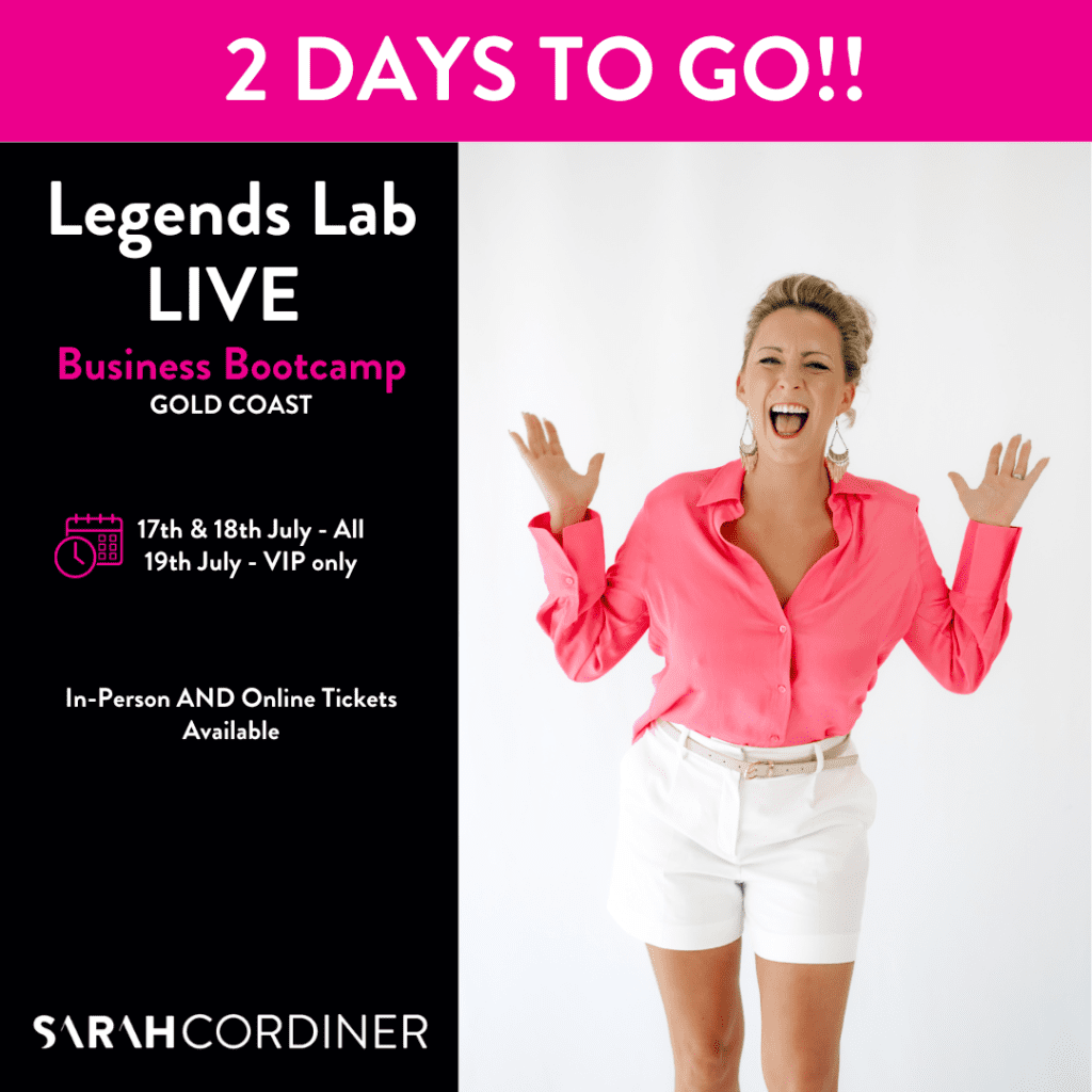 2 days to go! LAST CHANCE!! - sarahcordiner.com