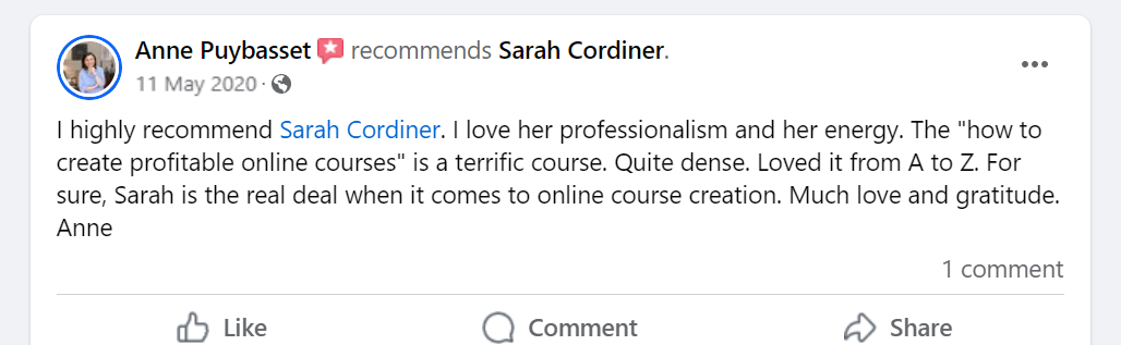 Sarah Cordiner Reviews