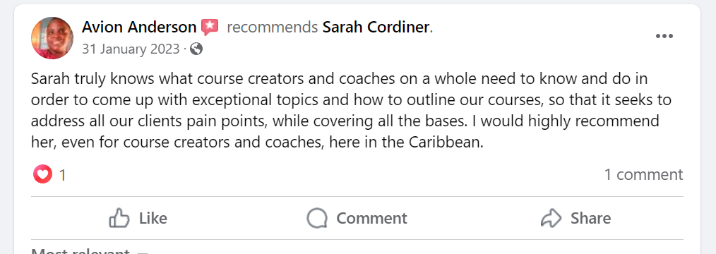 Sarah Cordiner Reviews