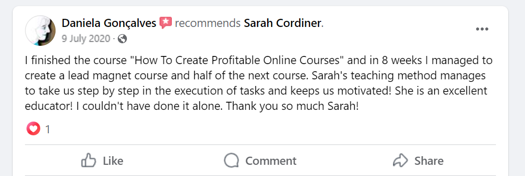 Sarah Cordiner Reviews