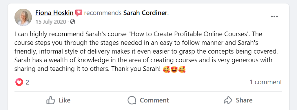 Sarah Cordiner Reviews