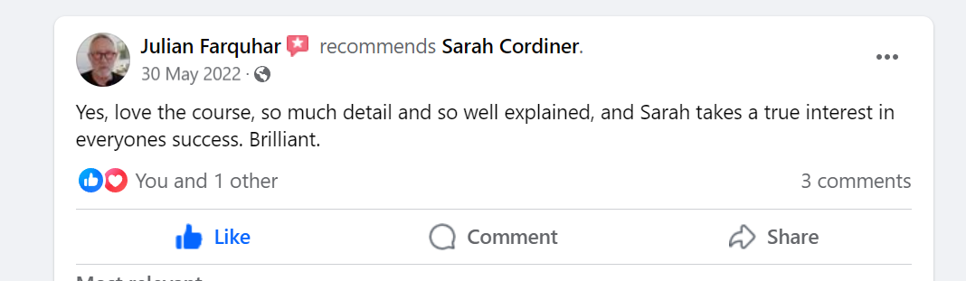 Sarah Cordiner Reviews