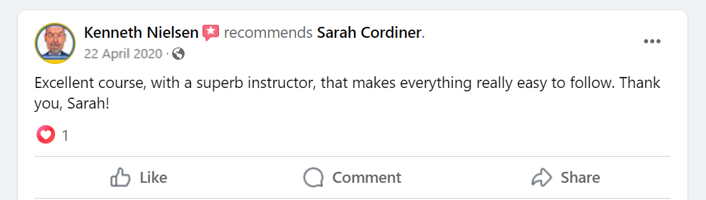 Sarah Cordiner Reviews