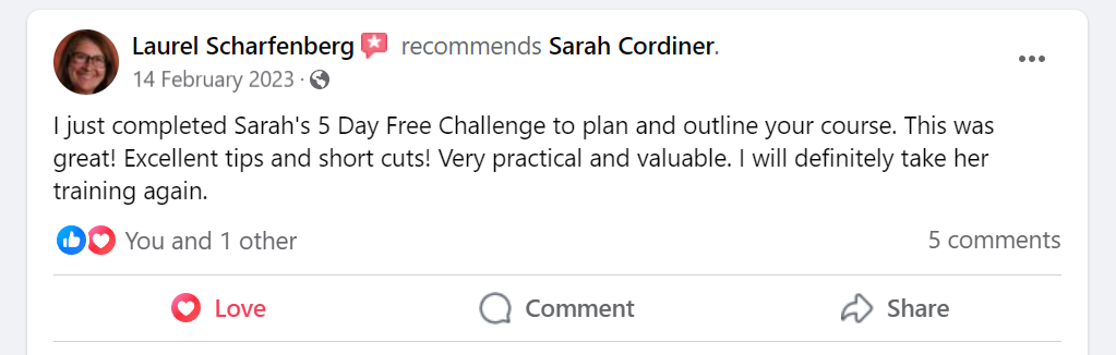 Sarah Cordiner Reviews