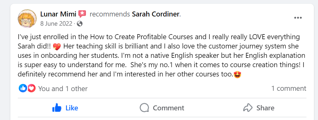 Sarah Cordiner Reviews