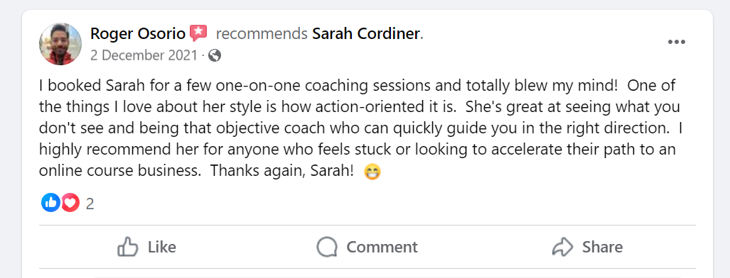 Sarah Cordiner Reviews