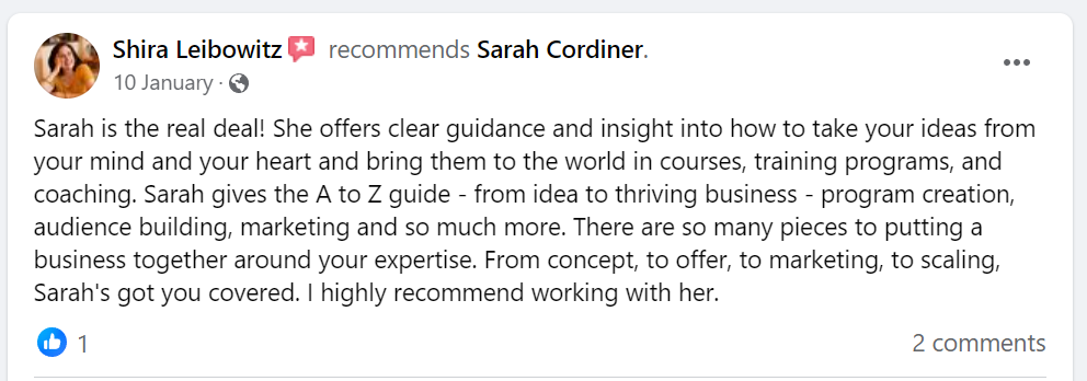 Sarah Cordiner Reviews