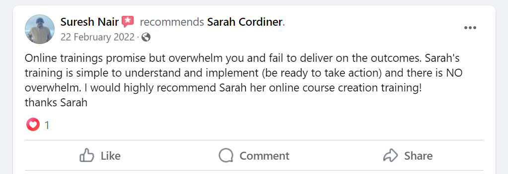 Sarah Cordiner Reviews