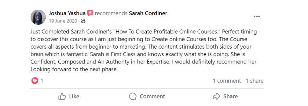 Sarah Cordiner Reviews