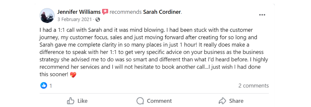 Sarah Cordiner Reviews