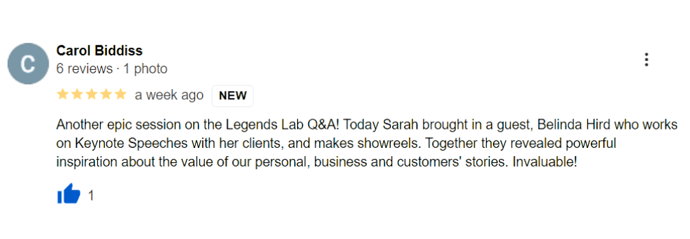 Sarah Cordiner - Reviews