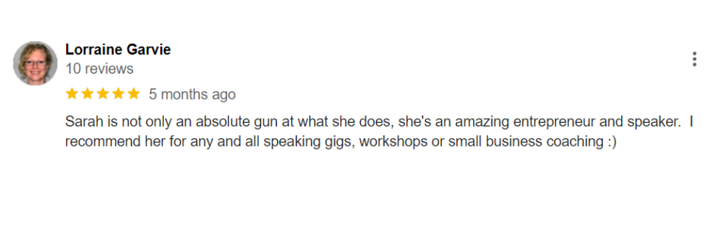 Sarah Cordiner - Reviews