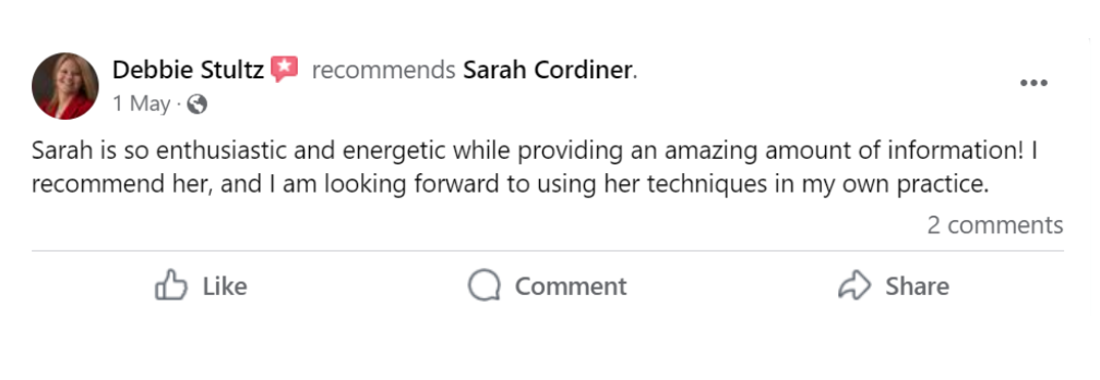 Sarah Cordiner Reviews