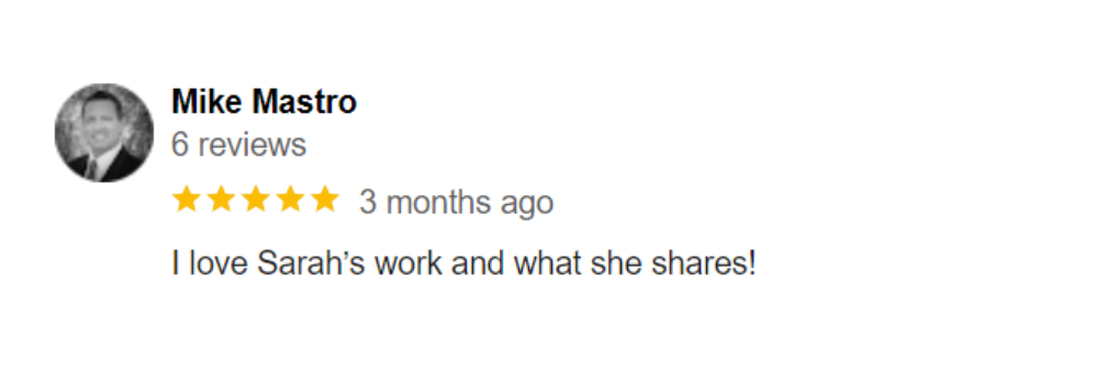 Sarah Cordiner - Reviews