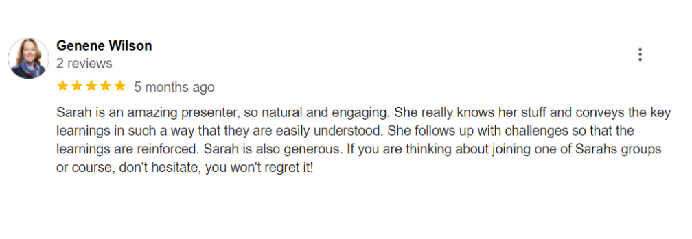 Sarah Cordiner - Reviews