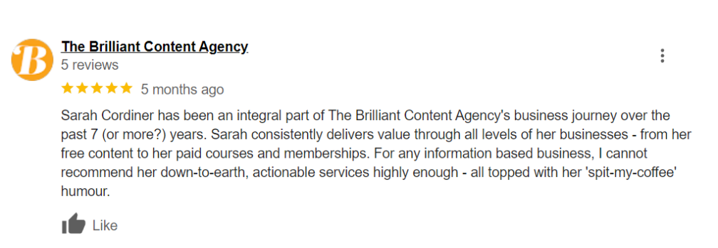 Sarah Cordiner - Reviews