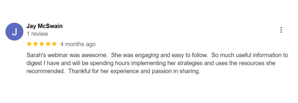 Sarah Cordiner - Reviews