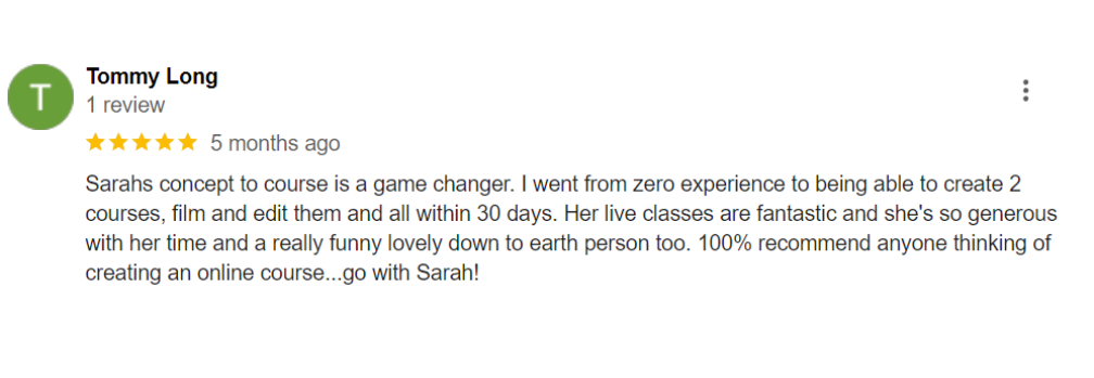 Sarah Cordiner - Reviews