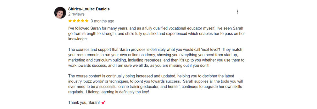 Sarah Cordiner - Reviews