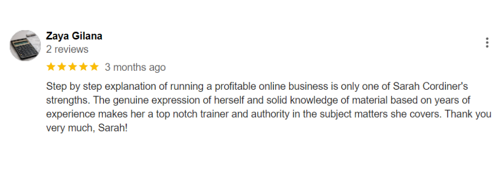 Sarah Cordiner - Reviews