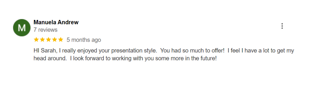 Sarah Cordiner Reviews