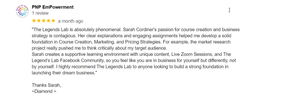 Sarah Cordiner - Reviews