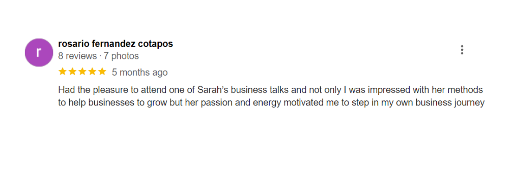 Sarah Cordiner - Reviews