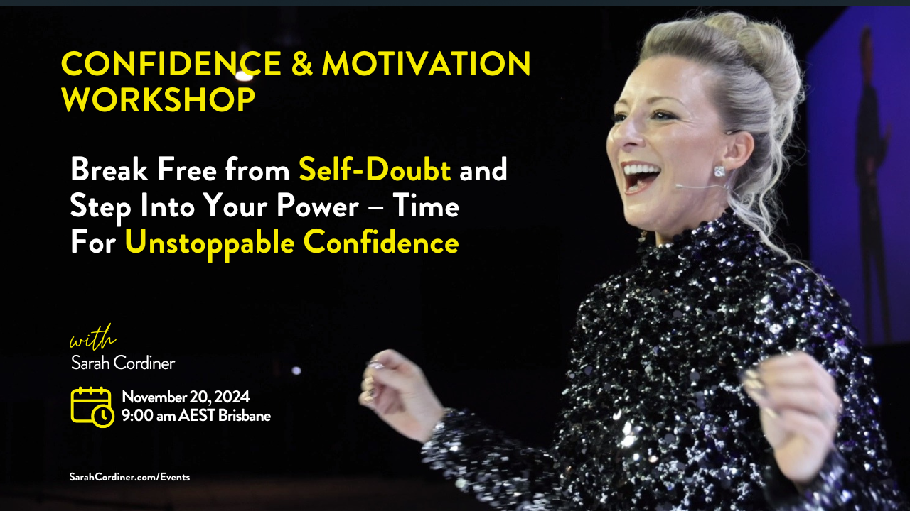 Confidence and Motivation Workshop - sarahcordiner.com