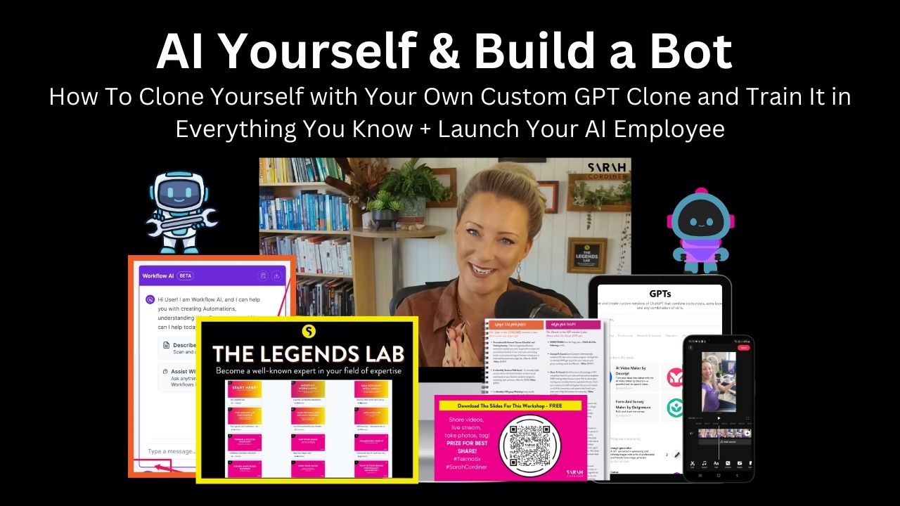 AI Yourself & Build a Bot   How To Clone Yourself with Your Own Custom GPT Clone and Train It in Everything You Know + Launch Your AI Employee AI Yourself & Build a Bot How To Clone Yourself with Your Own Custom GPT Clone and Train It in Everything You Know + Launch Your AI Employee - sarahcordiner.com