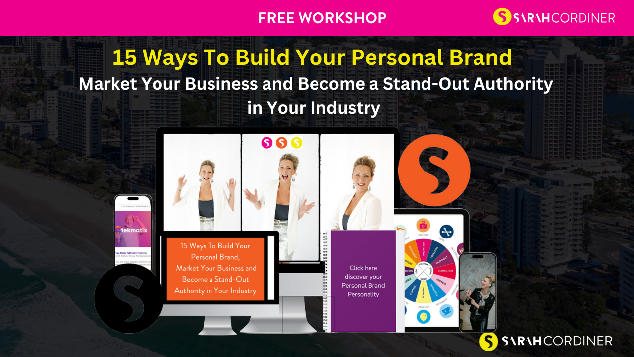 15 Ways To Build Your Personal Brand, Market Your Business and Become a Stand-Out Authority in Your Industry 15 Ways To Build Your Personal Brand, Market Your Business and Become a Stand-Out Authority in Your Industry - sarahcordiner.com