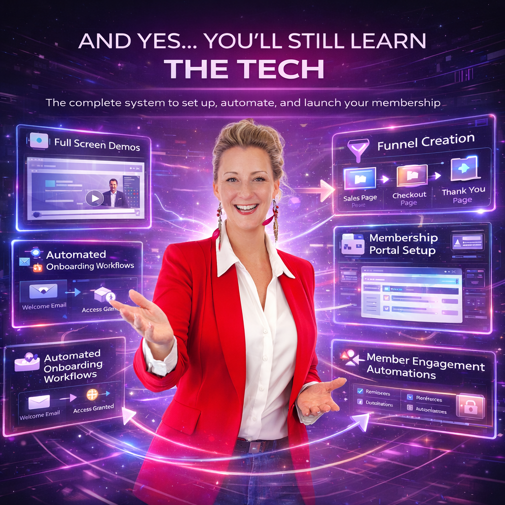 How to Set Up a Membership Website (Funnels, Portal & Automation) – Step-by-Step Workshop