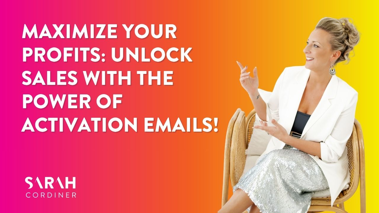 Maximize Your Profits: Unlock Sales with the Power of Activation Emails!