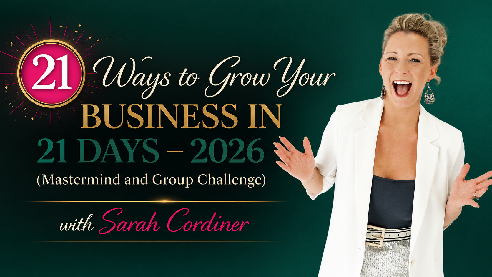 21 ways to grow your business workshop sarah cordiner