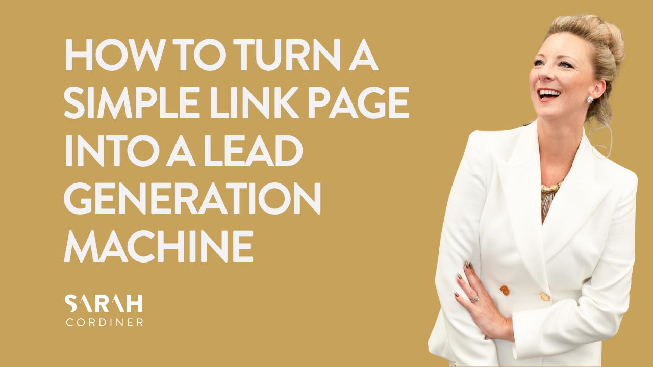 HOW TO TURN A SIMPLE LINK PAGE INTO A LEAD GENERATION MACHINE