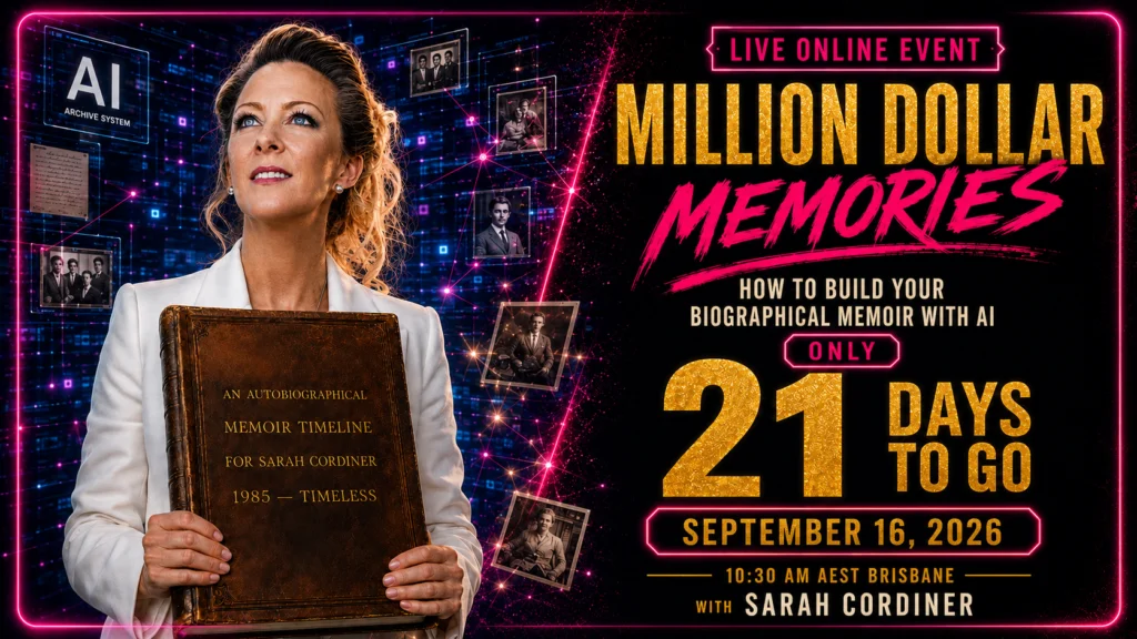 ⏳ Just 21 Days Away: Million Dollar Memories Workshop!