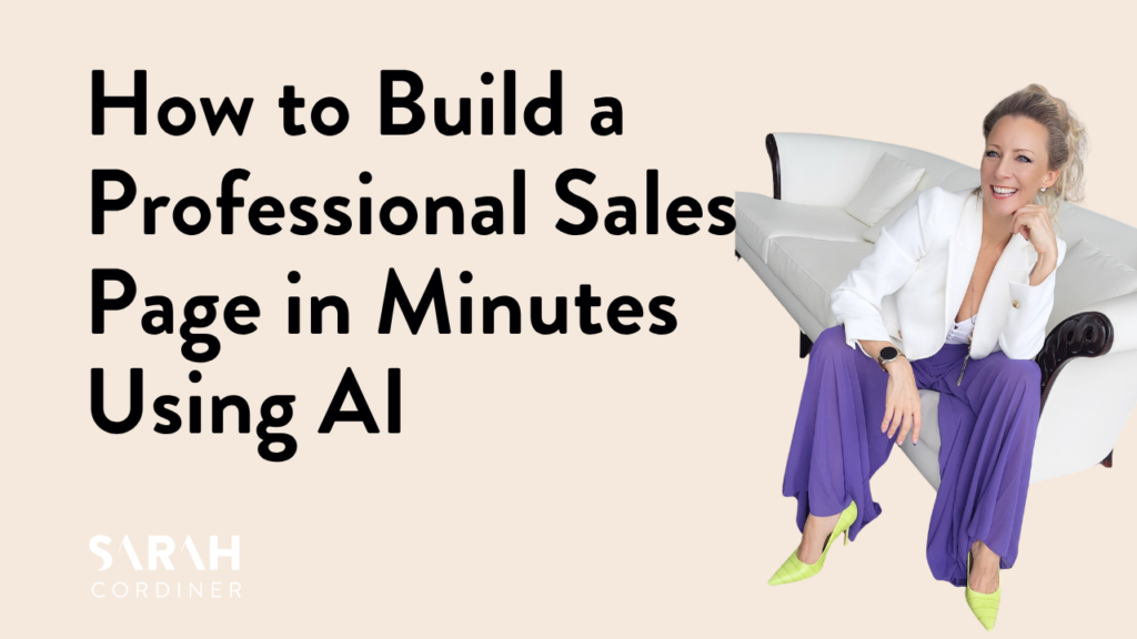 How to Build a Professional Sales Page in Minutes Using AI