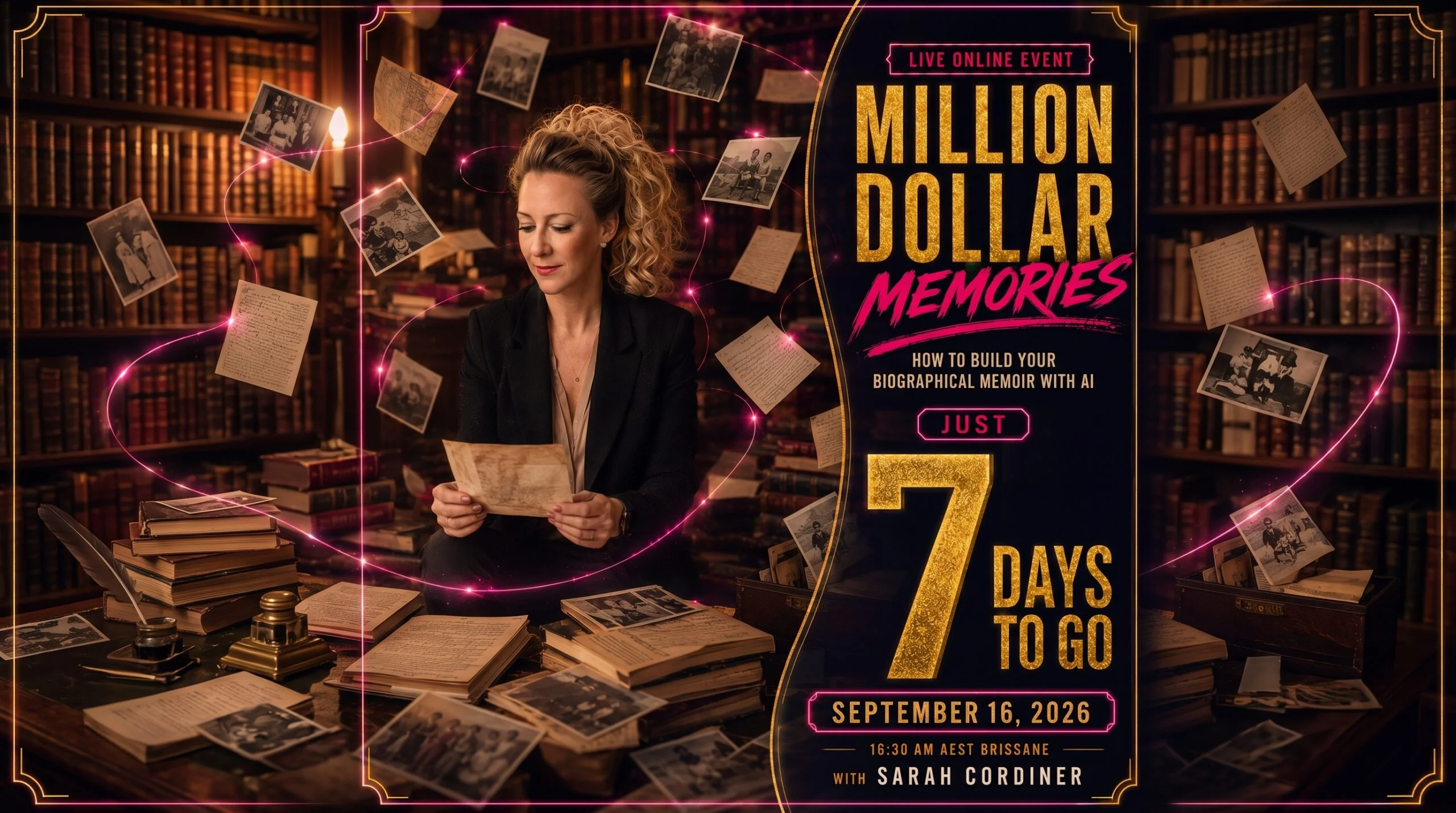 7 Days to Go! Are you ready to write your memoir with AI?