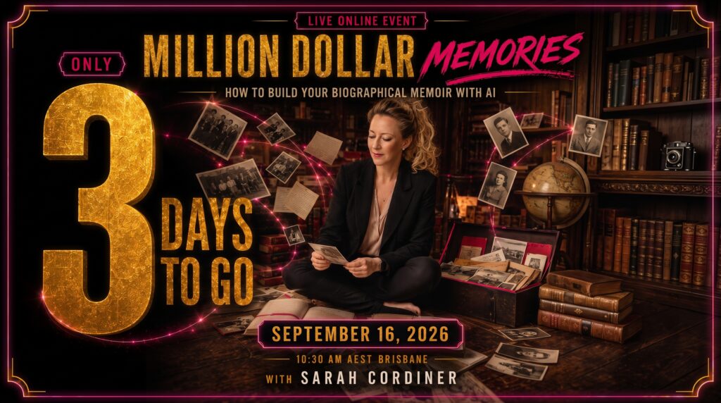 🚨 Just 3 Days Left! Last chance to join the Million Dollar Memories Workshop!