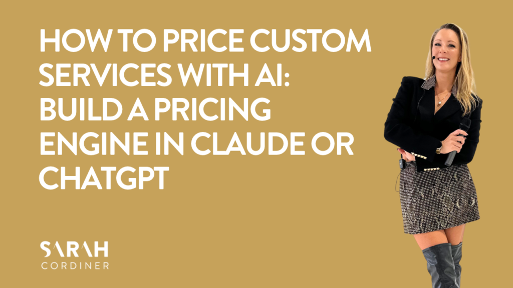How to Price Custom Services with AI: Build a Pricing Engine in Claude or ChatGPT