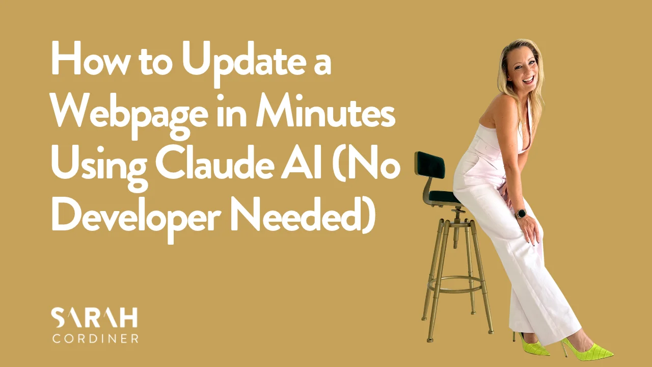 How to Update a Webpage in Minutes Using Claude AI (No Developer Needed)