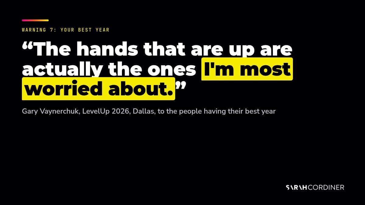 Gary Vee AI warning for successful business owners: the ones having their best year are the ones he's most worried about