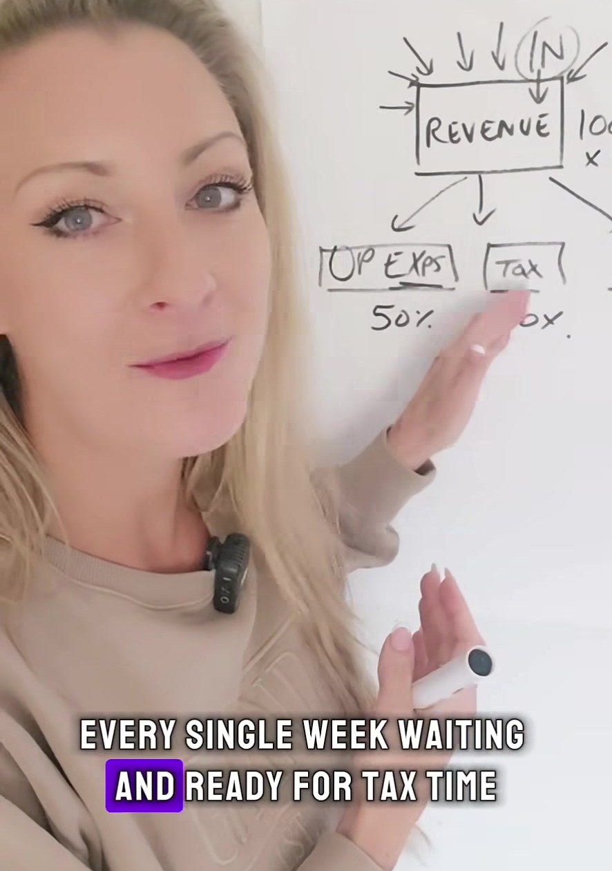 Sarah Cordiner shows how a separate Profit First tax account fills every week so tax time is calm